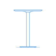 Furniture Dining Tables Blu Dot Easy Cafe Table Bar Height Sketch Style Svg Vector, Free Vectors File